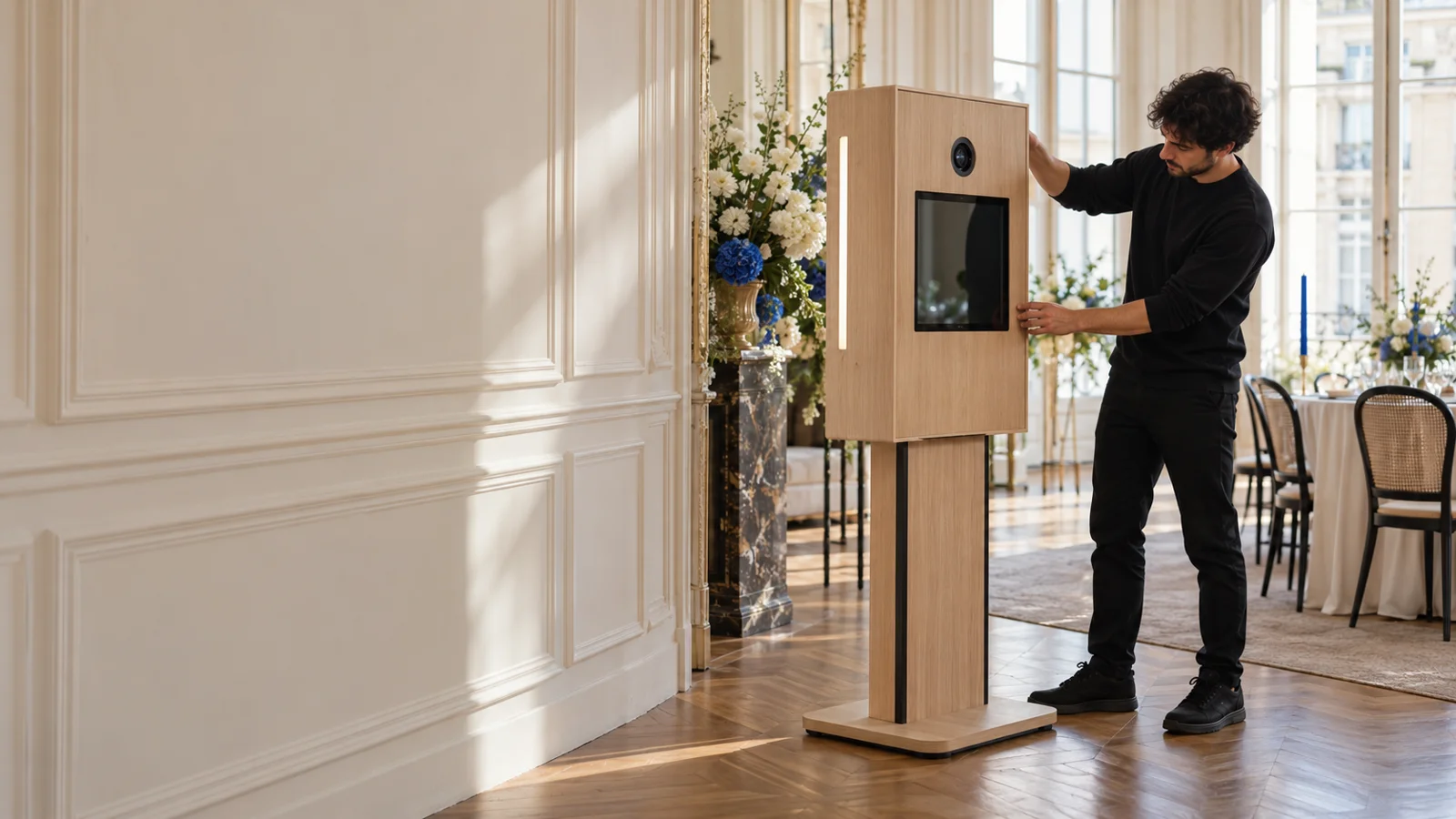 Installation d’un photobooth pour une réception professionnelle